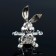 Souvenir "Rabbit", 5.5 × 2.5 × 8 cm, with crystals