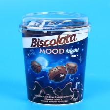 Biscolata Mood Bitter cookies with black chocolate, 115 g