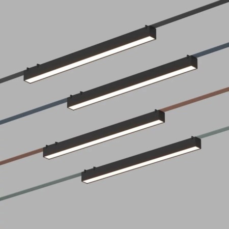 DK5576-BK Light Linear with LED L642MM H45MM 48V 20 ° 4000K IP20 Black aluminum-1