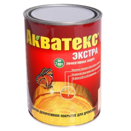 Protective-decorative coating for wood, colorless, 0.8 liters