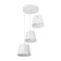 Lamp Bayerlux "Eide dayshail" 3he27 40w white 40x40x20-90cm