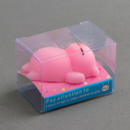 Antistress label "cat", color light pink-3