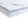 A notebook on the rings of A5 80 sheets in the Calligrata cage "Marble White", cover 7BC, without cutting down under the rings, offset unit