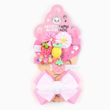 A set of hair hairpins, 5 pieces, cats aristocrats