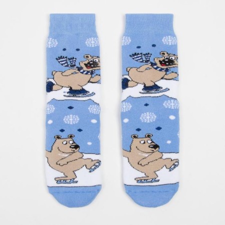 Noski children's terry, blue color, size 20-22