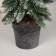 Christmas tree decor "snowy with droplets, in a pot" 34x8.5 cm
