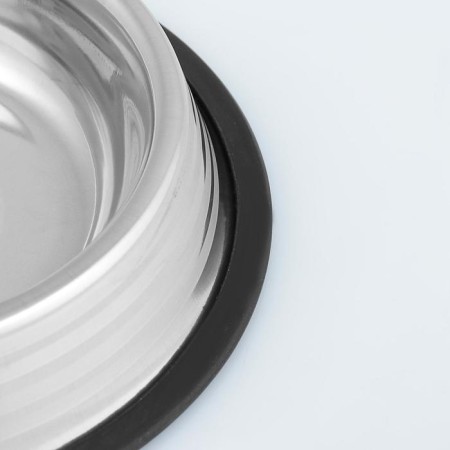 A bowl with a non -slip base with stripes, 470 ml-1