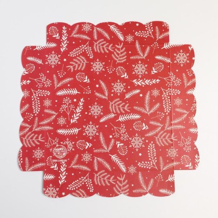 Box for confectionery products with PVC “Joy”, 15 x 15 x 3 cm, New Year-4