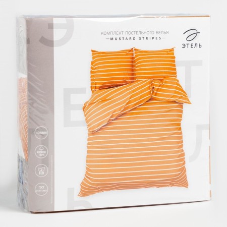 Beddower Ethel 1.5sp Mustard Stripes 143x215cm, 150x214cm, 70x70cm-2 pcs, 100% cotton, Poplin-8