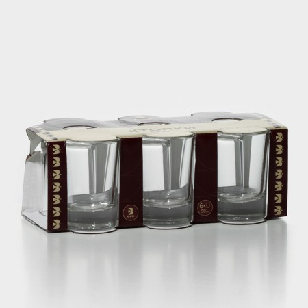 Set of glass stacks "smooth", 50 ml, 6 pcs-2