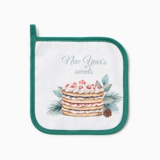 New Year. Sweet Treat Sarzha Ethel Truste, 19x19cm, 100% HL, Vatin 250g/m2