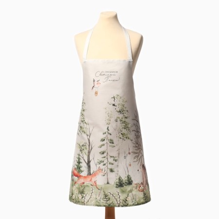 Apron Ethel "Forest Tale" 60x70cm, 100% HL, sarzha 190 g/m2-3