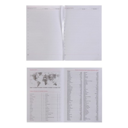 Diary of Leduced A5, 160 sheets of Nebraska, covering artificial leather, corner perforation, blue-3