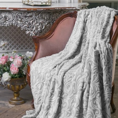 Blanket - veil "Imperial", size 180x200 cm, color gray color