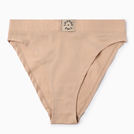 Panties female slips, beige color, size 48 (l)-4