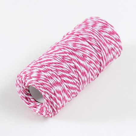 Yarn 100% cellulose "Softino Raffia Color Melange" Washed, bright pink 100m ± 2m 87 g-1