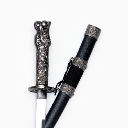Suv. Product Katana 3V1 on a stand, scabbard to leatherette, Dragon head Black 45/52/61cm-4