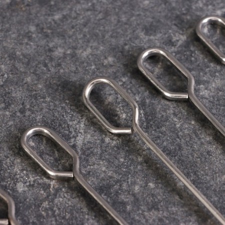 A set of skewers for barbecue, metal, 12 pcs, 45 cm-2