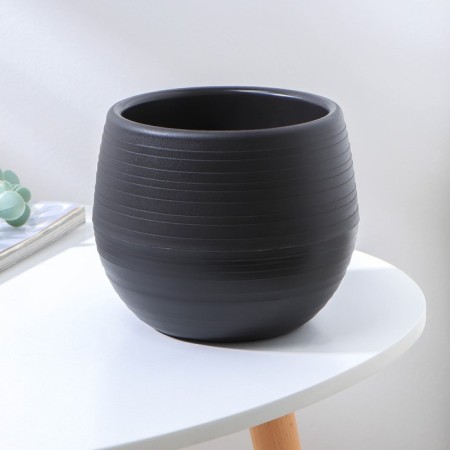 Flower pot "Japan" 1.2 l, graphite color