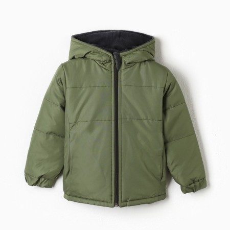 Demi-season children's costume, khaki color, height 80-86 cm-1