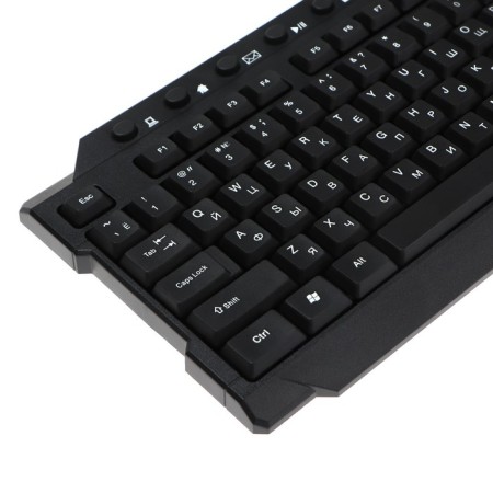 Keyboard Defender Element HB-195 RU, wireless, membrane, 114 claws, USB, black-1