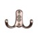 Hook furniture tundra TKD024, two -rod, copper