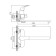 ACCOONA A7124 bath mixer, single -leaf, pour 300 mm, shower set, chromium