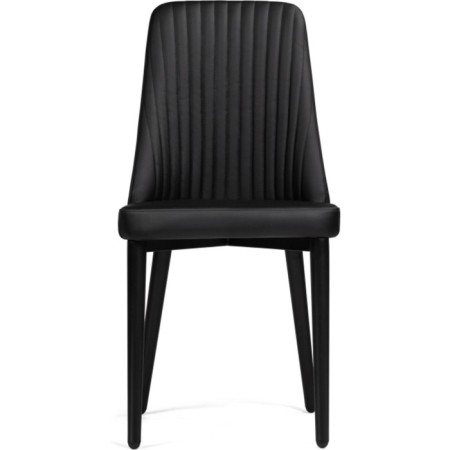 Stool on a metal frame hairdryer r metal/eco -leather, black/black 46x56x91 cm-1