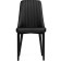 Stool on a metal frame hairdryer r metal/eco -leather, black/black 46x56x91 cm
