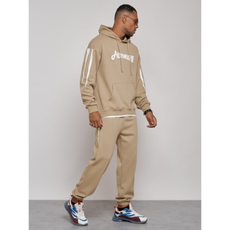 Sports suit men's, size 54, beige color-4
