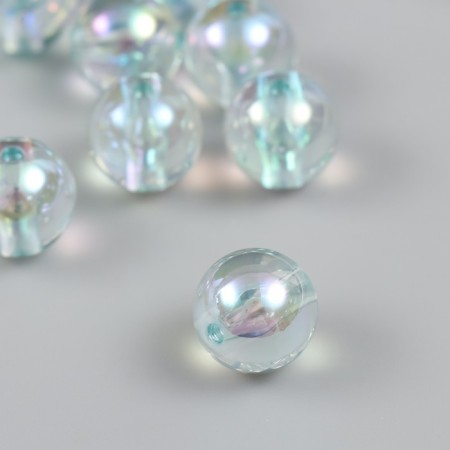 Beads for creativity plastic "Ball. Soap bubble" d = 1.6 cm set 8 pcs