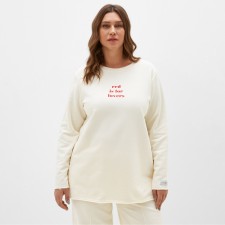 Women's sweatshirt MIST COZY STYLE, Milk, Size 52