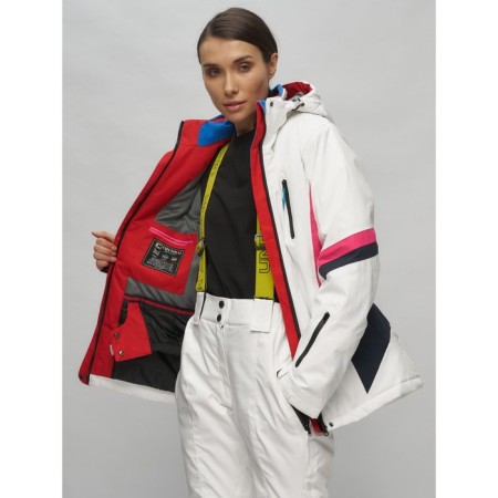Ski suit female, size 44, white color-6