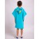 Children's robe, height 98 cm, turquoise color