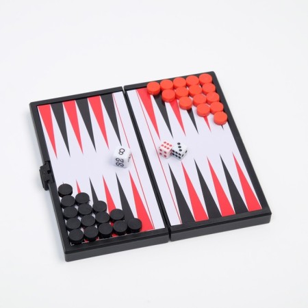 Backgammon "pockets", magnetic 13 x 13 cm