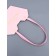 Flower bag embossing is pink, "the most beautiful", moisture -resistant, 23x15x9 cm