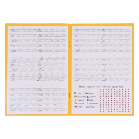 Recording with tasks. Letters, syllables, words. 370581-4