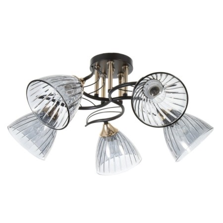 Salma chandelier 5he27 40w Black 58x58x24cm Bayerlux
