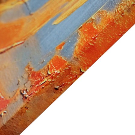 Picture on canvas "Golden Circles" 50*70 cm-1