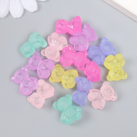 Decor Plastic "Sitting Bear" matte mix 20 g 1.9x1.5x1 cm
