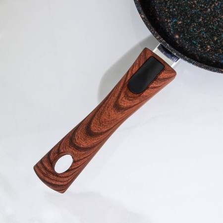Granit Ultra Blue, D = 22 cm, removable handle, anti -stick coating, blue color-3