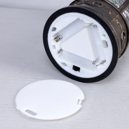LED figure "Lantern with a snowman" 11 × 21 × 11 cm, plastic, AAX3 batteries (not in the kit), USB, glow warm white-2