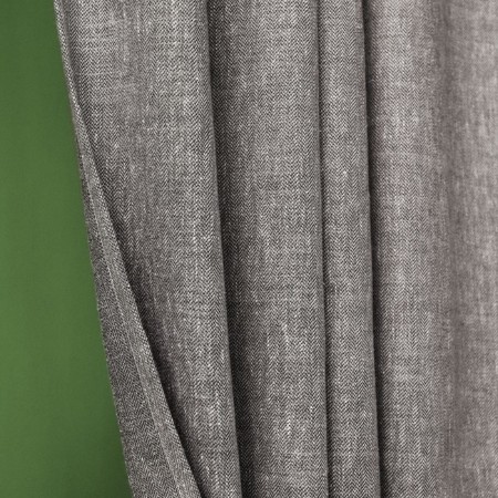 Konni curtain set, size 140 x 270 cm - 2 pcs, grab - 2 pcs, color is dark - gray-1