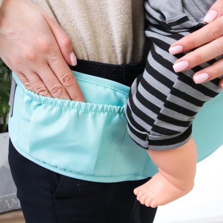 Backpack-Kenguru/hipvis "fish", turquoise color-4