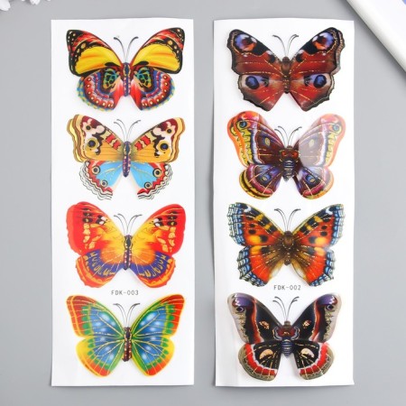 Plastic Plastic "Butterfly" mix 39.5x12 cm