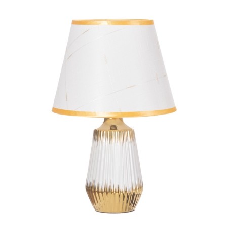 Table lamp "Carmen" 1x40W E14 white/gold 24x24x40cm-8