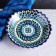 The plate of the Rishtan ceramics "Patterns", blue, deep, mix, 20 cm