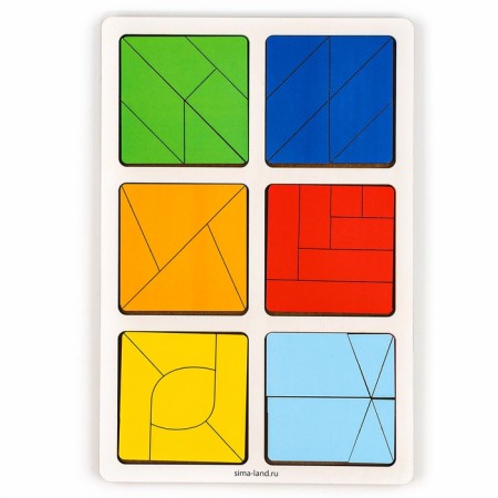 Squares Nikitin 3 level, 6 squares-1