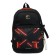Youth backpack, 40 x 28 x 18 cm, ergonomic back, Stavia "Broken", black