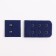 Flasp for a bra, 3 rows 2 hooks, 3 × 3 cm, 3 × 5 cm, 10 pcs, dark blue color